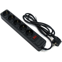 5bites SP5B-110 Сетевой фильтр SP5B-110 5S / 3*0.75MM2 / 1M / BLACK