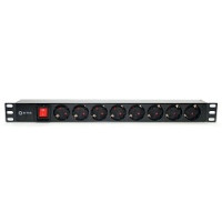 5bites PDU819P-08 Блок розеток 8S / PVC / SWITCH / 1U / 19"