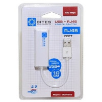 5bites UA2-45-02WH Кабель-адаптер USB2.0 -> RJ45 10/100 Мбит/с, 10см