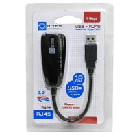 5bites UA3-45-01BK Кабель-адаптер USB3.0 -> RJ45 10/100/1000 Мбит/с, 10см