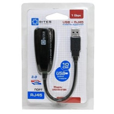5bites UA3-45-01BK Кабель-адаптер USB3.0 -> RJ45 10/100/1000 Мбит/с, 10см