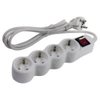 5bites SP4W-130 Сетевой фильтр 4S / 3*0.75MM2 / 3M / WHITE