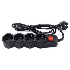 5bites SP4B-115 Сетевой фильтр SP4B-115 4S / 3*0.75MM2 / 1.5M / BLACK