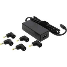 ORIENT PU-A40W, Универсальный блок питания, мощность 40 Вт, U вых: 9.5/12/16/19/20В, автоматическое переключение, 8 сменных коннекторов, защита от КЗ и перегрузки (29670)