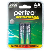 Perfeo AA2000mAh/2BL Аккумулятор Пластик