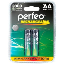 Perfeo AA2000mAh/2BL Аккумулятор Пластик