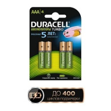 DURACELL HR03-4BL 850mAh/900mAh (4/40/15000) (AAA900mAh/4BL) (4 шт. в уп-ке)