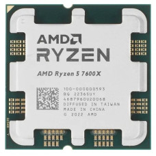 CPU AMD Ryzen 5 7600X OEM (100-000000593) {4.7/5.0GHz Boost,38MB,105W,AM5, with Radeon Graphics}