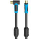Кабель TV jack - TV jack 2.0м Vention (VAV-A02-B200) угловой