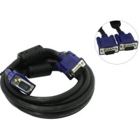 Aopen/Qust (ACG341AD-3M) Кабель монитор-SVGA card (15M-15M) 3м 2 фильтра [6938510840936]