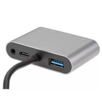 Aopen/Qust Кабель ACU4511 Адаптер USB Type-Cm->VGA, HDMI 4k*30Hz, USB3.0, PD, Audio, iOpen (Aopen/Qust)<ACU4511>[4895182217928]
