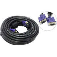Aopen/Qust (ACG341AD-5M) Кабель монитор-SVGA card (15M-15M) 5м 2 фильтра [6938510840943]