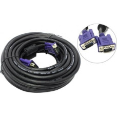 Aopen/Qust (ACG341AD-5M) Кабель монитор-SVGA card (15M-15M) 5м 2 фильтра [6938510840943]