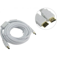 Aopen Кабель HDMI 19M/M ver 2.0, 5М, 2 фильтра, белый <ACG711DW-5M>[4895182204195]