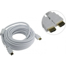 Aopen Кабель HDMI 19M/M ver 2.0, 10М, 2 фильтра, белый <ACG711DW-10M>[4895182204201]