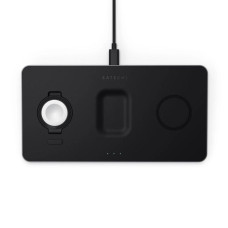 Satechi [ST-X3TWCPM] Беспроводное зарядное устройство Trio Wireless Charging Pad для телефона, часов и наушников. Цвет серый космос.