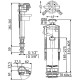 Комплект арматуры AlcaPLAST SA2000S 1/2" CHROM