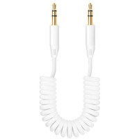 Кабель 3.5St.jack - 3.5St.jack 1.2м Deppa ( 72156 ) White витой