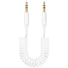 Кабель 3.5St.jack - 3.5St.jack 1.2м Deppa ( 72156 ) White витой