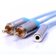 Кабель 3.5St.plug - 2xRCA(m) 1.0м Vention ( VAB-R01-S100 )
