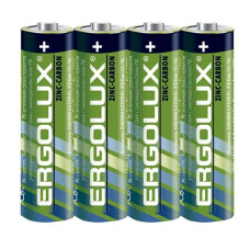 Ergolux R 6 SR4 (R6SR4 батарейка,1.5В) (4 шт. в уп-ке)