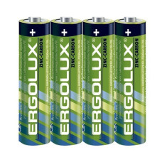 Ergolux R 03 SR4 (R03SR4, батарейка,1.5В) (4 шт. в уп-ке)