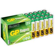 GP Super Alkaline 24A LR03 AAA (30 шт. в уп-ке) {10502}