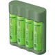 Зарядное устройство GP B421/210AAHCE-2B4 + 4 аккумулятора AA 2100mAh