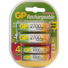 Аккумулятор GP 270AA/100AAAHCFR-2CR8 2700mAh AA 8шт