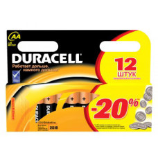 Батарейки Duracell LR6-12BL Basic AA 12шт.