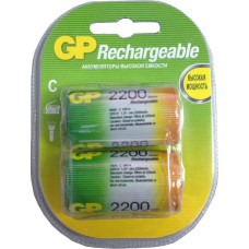 Аккумулятор GP 220CH-CR2 2200mAh C (LR14) 2шт