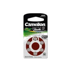 Camelion ZA312 BL-6 Mercury Free (A312-BP6(0%Hg), батарейка для слуховых аппаратов, 1.4 V,170mAh) (6 шт. в уп-ке)