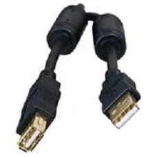 Bion Кабель удлинительный USB 2.0 A-A (m-f), позолоченные контакты, ферритовые кольца, 3м, черный [BXP-CCF-USB2-AMAF-030]