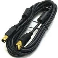 Bion Кабель интерфейсный USB 2.0 AM/BM, позолоченные контакты, ферритовые кольца, 1.8м, черный [BXP-CCF-USB2-AMBM-018]