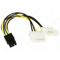 Bion Разветвитель питания 2xMolex->PCI-E 6pin, для подключения видеокарты к блоку питания [BXP-CC-PSU-6]