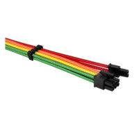 1STPLAYER RB-001 / 1x24pin ATX, 2xP8(4+4)pin EPS, 2xP8(6+2)pin PCI-E / premium cotton / 350mm / RAINBOW Комплект кабелей-удлинителей для БП