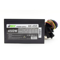 AirMax AK-450W Блок питания 450W ATX (24+4+6пин, 120mm (SCP)(OVP)(OCP)(UVP)ATX 12V v.2.3)