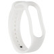 Ремешок силиконовый Zibelino для Mi Band 7 белый