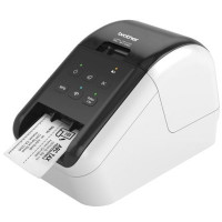Brother QL-810W Принтер для изготовления наклеек авторезак, ленты до 62 мм, до 110 наклеек/мин, 300 т/д, WiFi (QL810WR1)