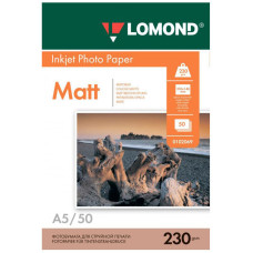 Фотобумага A5 Lomond 230г/м2 50л, матовая ( 0102069 )