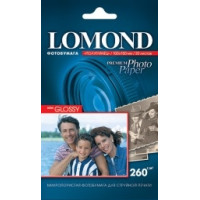 Фотобумага 10x15 Lomond 260г/м2 20л, белый полуглянцевое для струйной печати ( 1103302 )