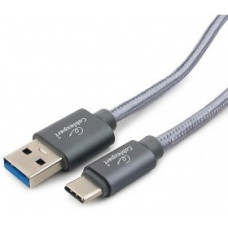 Cablexpert Кабель USB 3.0 CC-P-USBC03Gy-1M AM/Type-C, серия Platinum, длина 1м, титан, блистер