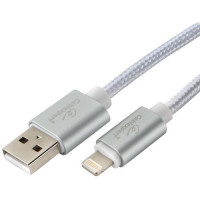 Кабель Cablexpert для Apple CC-U-APUSB01S-1.8M, AM/Lightning, серия Ultra, длина 1.8м, серебристый, блистер