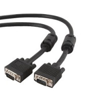 Gembird /Cablexpert CC-PPVGA-15m-B, Кабель VGA Premium ,15M/15M, 15м, тройн. экран,феррит. кольца,пакет ,черные