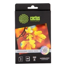 CACTUS CS-HGA626020 Фотобумага Professional, суперглянцевая, 10x15, 260 г/м2, 20 листов