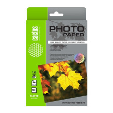 Cactus CS-MA6230100 Фотобумага 10x15/230г/м2/100л./белый матовое для струйной печати