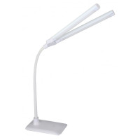 Camelion KD-794 C01 белый LED (Свет-к наст.,10 Вт, 2 плаф.,230В, сенс.вкл-е, 4 ур.ярк,4000К)