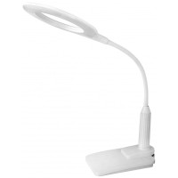 Camelion KD-814 C01 белый LED (Св-к наст.,основ-е+струб,7 Вт,230В, сенс.вкл.,4 ур.ярк,450 лм,4000К)
