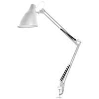 Camelion KD-335 C01 белый (Свет-к настольн.с метал. струбциной, 230V, 40W, E27)