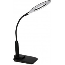 Camelion KD-814 C02 черный LED (Св-к наст.,основ-е+струб,7 Вт,230В, сенс.вкл.,4 ур.ярк,450 лм,4000К)